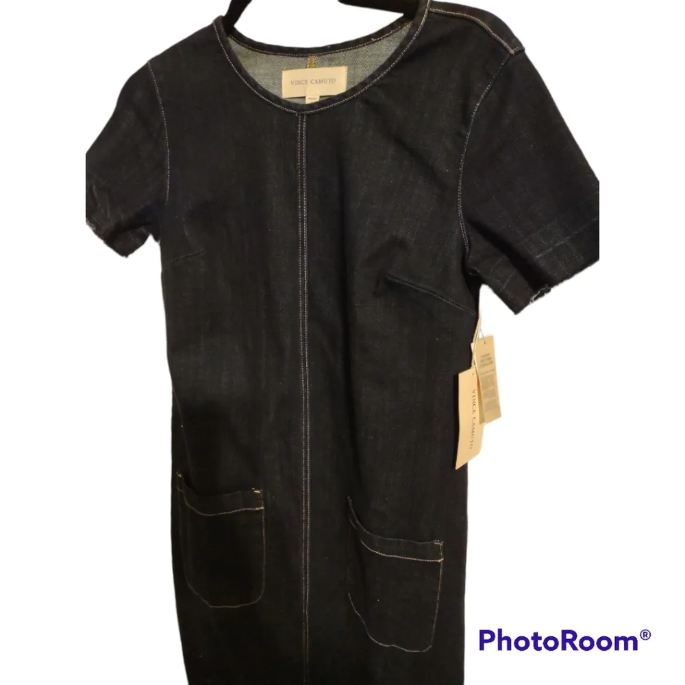 Vince Camuto Women's Release Hem Denim Dress - Picture 5 of 6